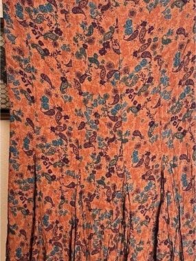 Idyllwind Fueled by Miranda Lambert Rust Colored Paisley Maxi Skirt Regular M